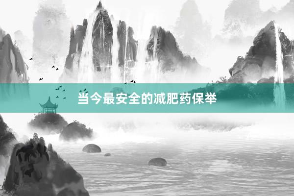 当今最安全的减肥药保举